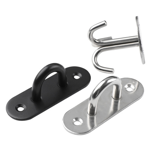 Stainless steel hook ceiling fan hook wall ceiling chandelier decoration ceiling hook ring U-shaped load-bearing fixed hook U