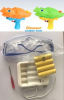 Electric water gun for water, toy play in water, backpack for boys and girls