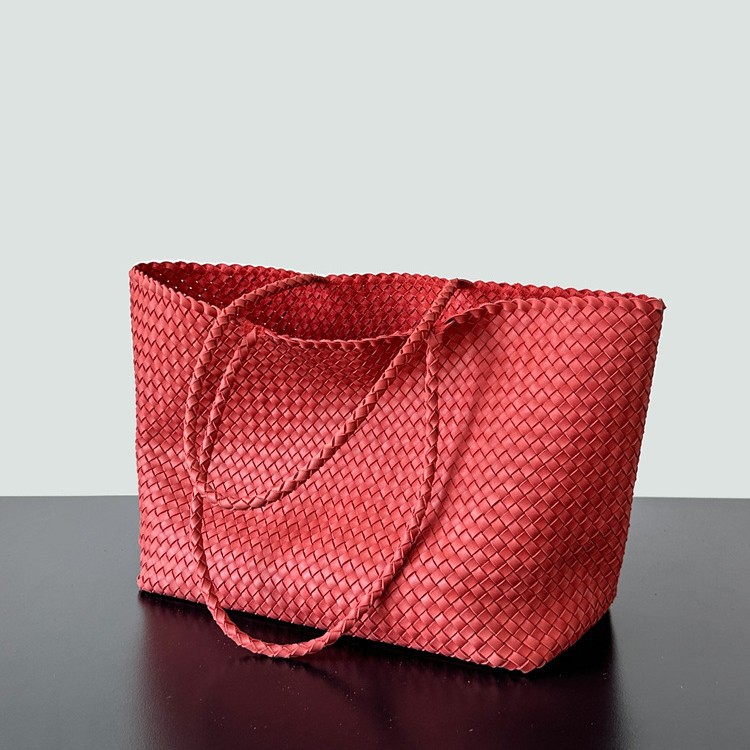 Geweven dames schoudertas luxe tote tas modieuze handtas_voghion.com