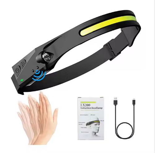 Luz delantera de luz brillante láser blanca súper brillante de 30W recargable USB para llevar una aventura de pesca nocturna al aire libre Luz delantera súper brillante