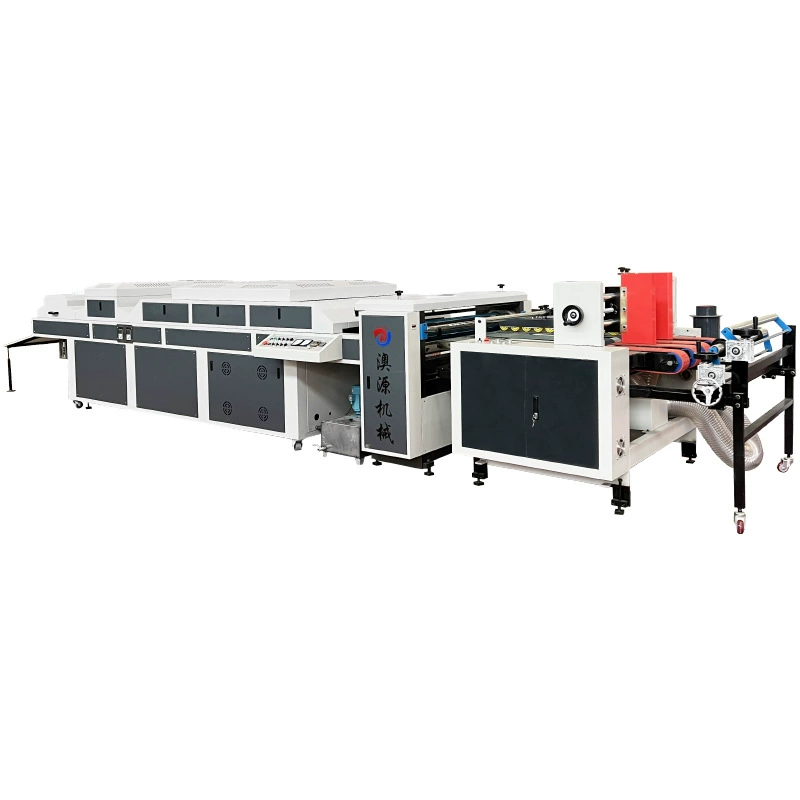 Полностью автоматическая машина для лакирования гофрированного картона, независимая система сушки, инфракрасное УФ-излучение, твердый источник производства в Австралии.