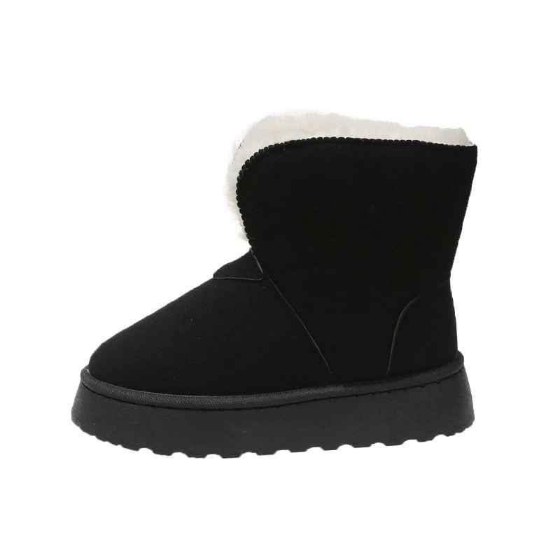 Universal elite keep warm fleece boots for leisure platform