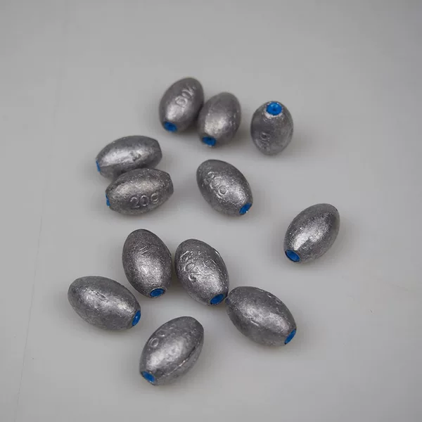 Plastic core lead pendant scale through olive lead pendant string hook counterweight fishing pendant fishing lead fishing gear supplies