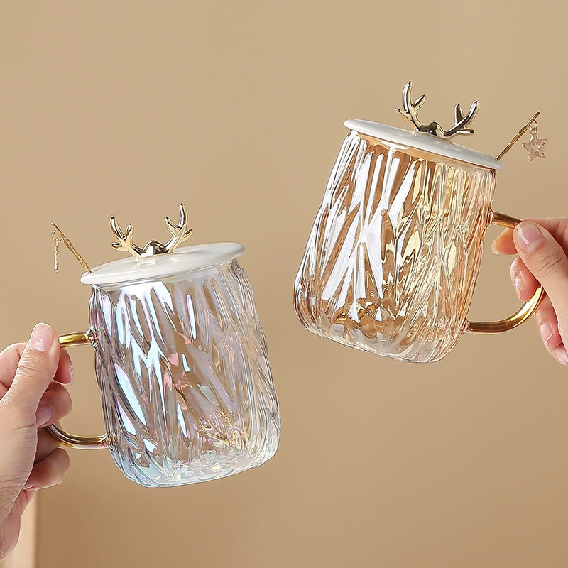 Летняя стеклянная кружка для воды, кружка для девушек, новый дизайн 2023 года, офисная кофейная кружка, изысканная