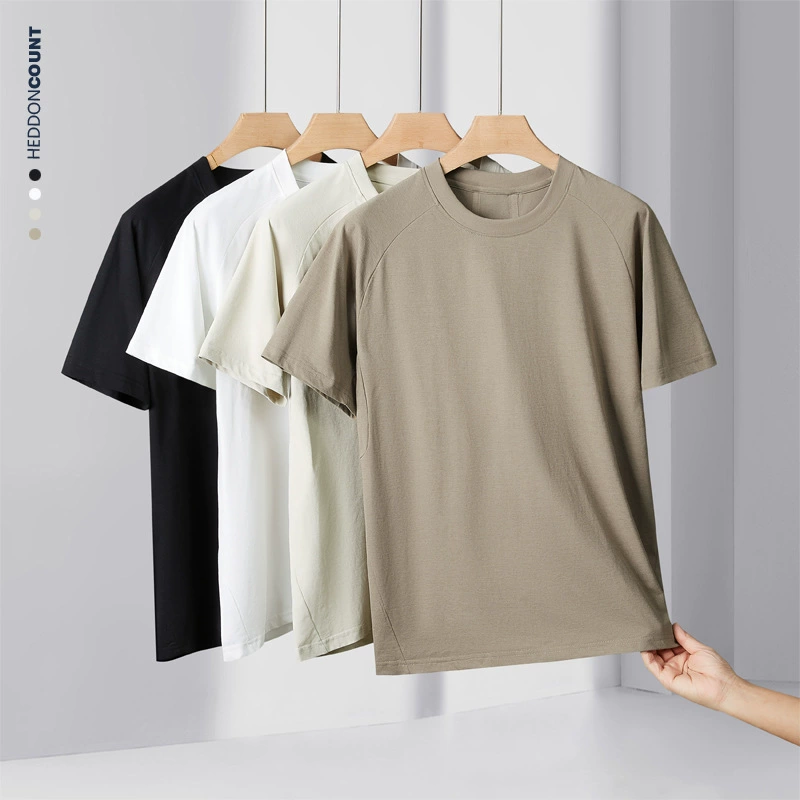 Men Mouncer Летняя тонкая холодная быстрая сухая мужская футболка с короткими рукавами свободная сплошной цвет спорт на открытом воздухе бег с полрукавом рубашка