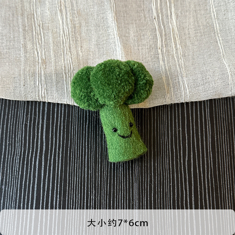 尼泊尔羊毛毡包包挂件ins蔬菜水果碱水面包书包挂饰配件手工制作|undefined