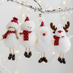 サンタクロース雪だるまペンダントぬいぐるみ天使の女の子ペンダントクリスマスツリー装飾クリスマス装飾品