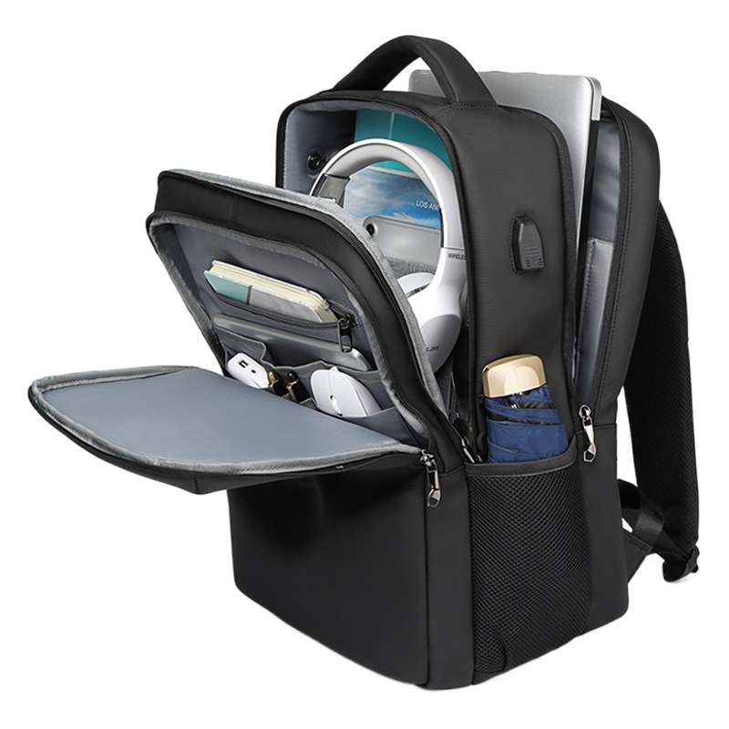 New cross-border backpack men's business laptop bag usb backpack waterproof travel men's gift bag