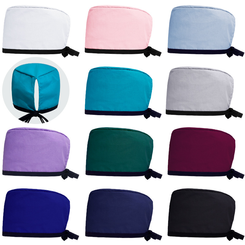 Tapa quirúrgica directa de fábrica Hospital masculino azul punta cerrada tapa de enfermera oral belleza Taller de plástico tapa de trabajo hembra