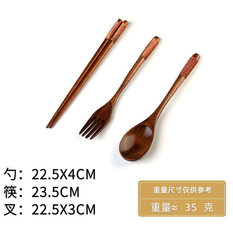 컬러 꼬인 숟가락과 포크 젓가락 22.5cm