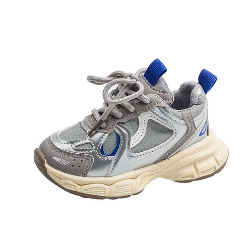 Children's Sports Shoes Soft Sole 2025 Spring and Autumn Girls and Boys Medium and Large Shoes Boys Non-slip Casual Running Shoes Dropshipping