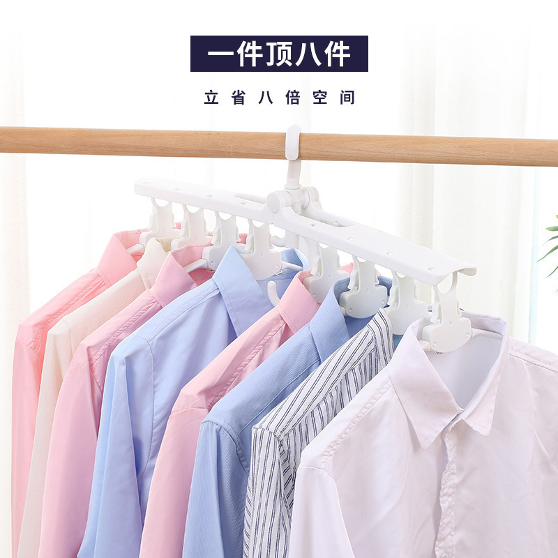 Percha mágica antideslizante multifuncional conveniente hogar giratorio artefacto de almacenamiento plegable percha de secado