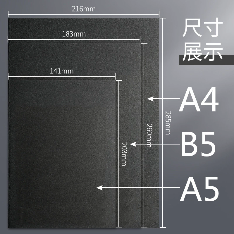 Leather laptop, book for students, practice for teaching maths, increased thickness