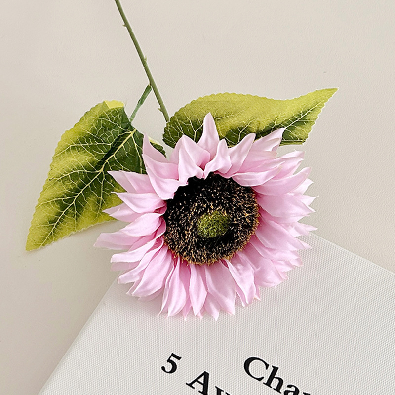 Ramos de Girasoles Artificiales para Decoración del Hogar o como Accesorios de Fotos, al Por Mayor