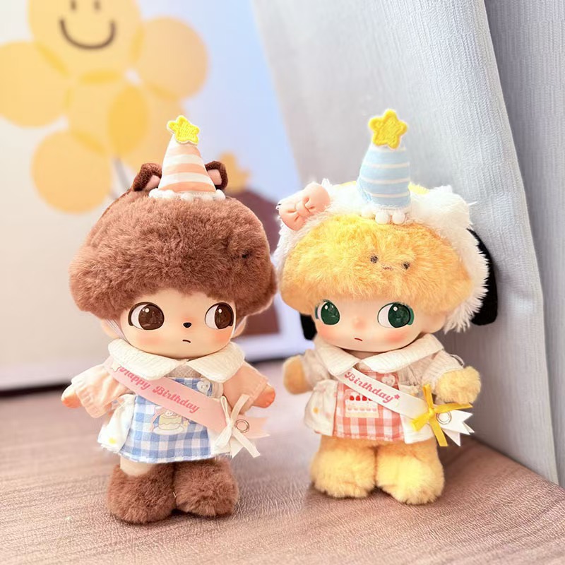 10cm Doll Clothes Self-Deprecating Bear Dress-Up Birthday Outfit Multi-Body Wearable Starfish Body Normal Body Birthday Outfit