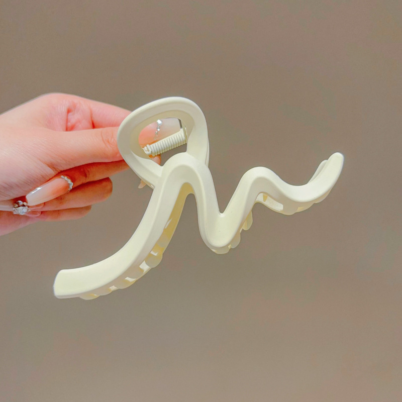 Clip de agarre, gran cantidad de cabello, horquilla esmerilada, horquilla simple, horquilla de tiburón, nuevo y exquisito tocado de alta gama, horquilla femenina