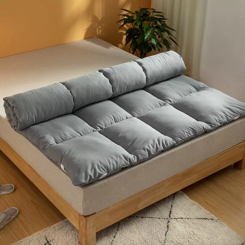 立体羽丝绒床垫加厚褥子宿舍软垫单双人羊羔绒床褥子外贸床褥子