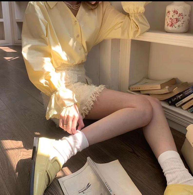 グレーiu風縦条靴下女性夏の薄いinsショータイプjk靴下バレエ中筒靴下女性|undefined