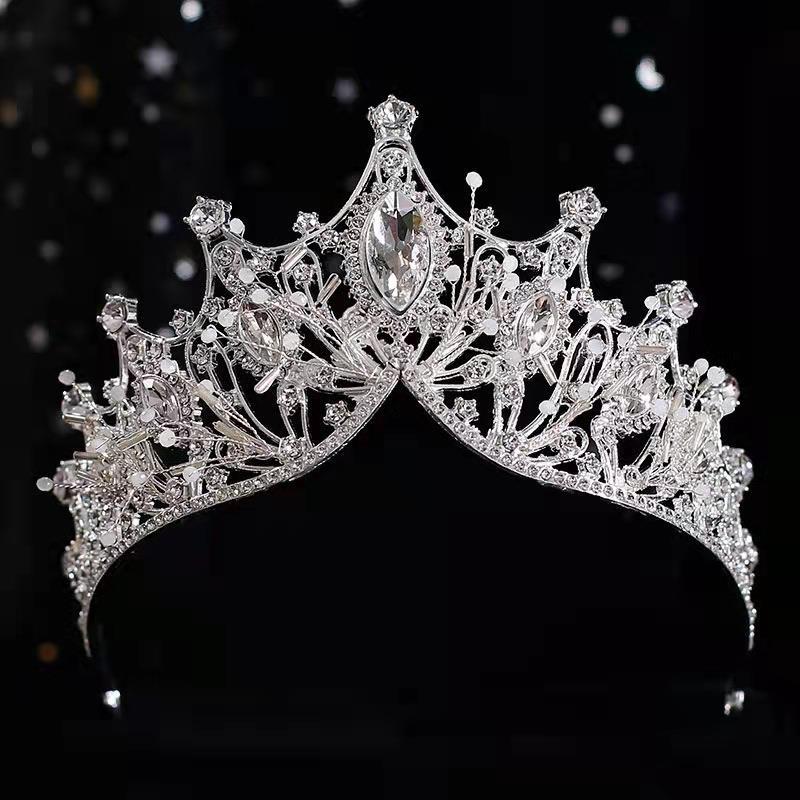 Simple Style Crown Alloy Inlay Rhinestones Crown display picture 3