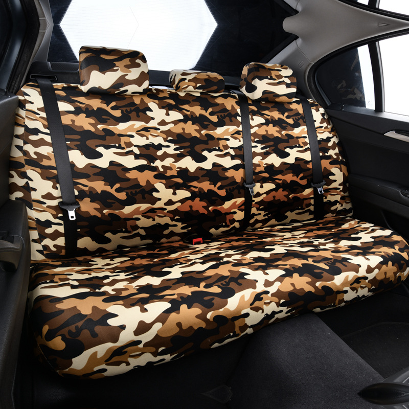 Elastic universal car seat cover, rear split-type waterproof seat cushion cover, backrest cover, headrest cover, simple elastic design