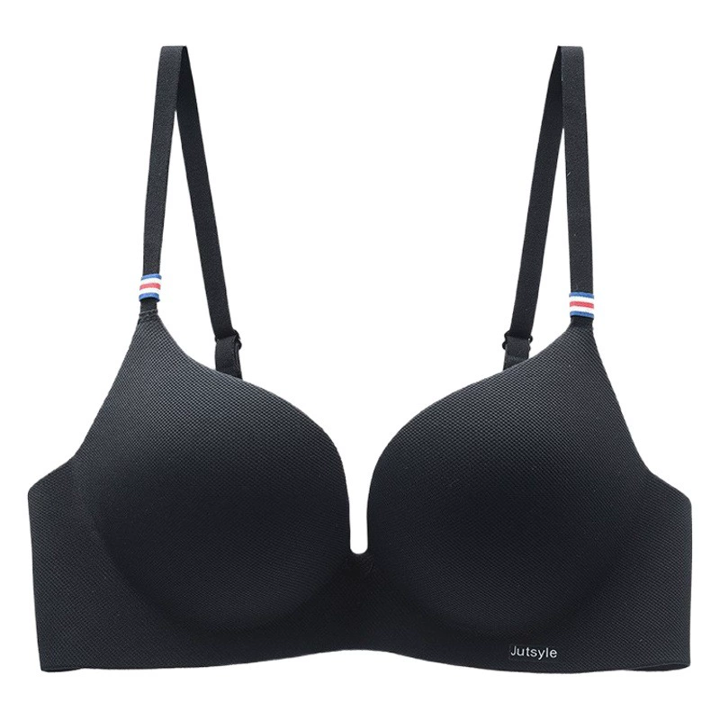 Взрывы Французский Простой британский бюстгальтер из ледяного шелка, цельная Толстая чашка, девушки не Собирают без стального кольца, женское нижнее белье, фабрика