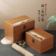 New creative wood grain tea packaging box gift box Pu'er loose tea Fuding old white tea half a Jin empty box