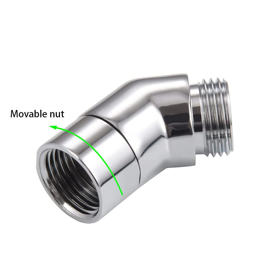 Ducha de mano spin anti-bobinado adaptador de codo cabezal de ducha superior spray adaptador de codo adaptador de flujo
