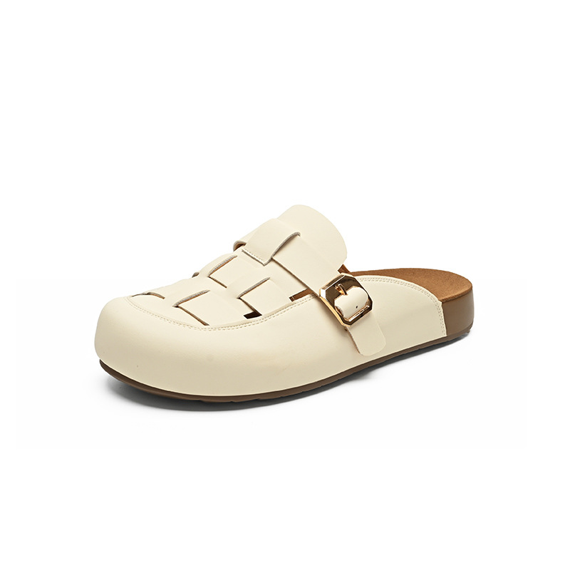 Dép sandal nữ quai chữ V đế dày phong cách cổ điển — AB198 Hạnh