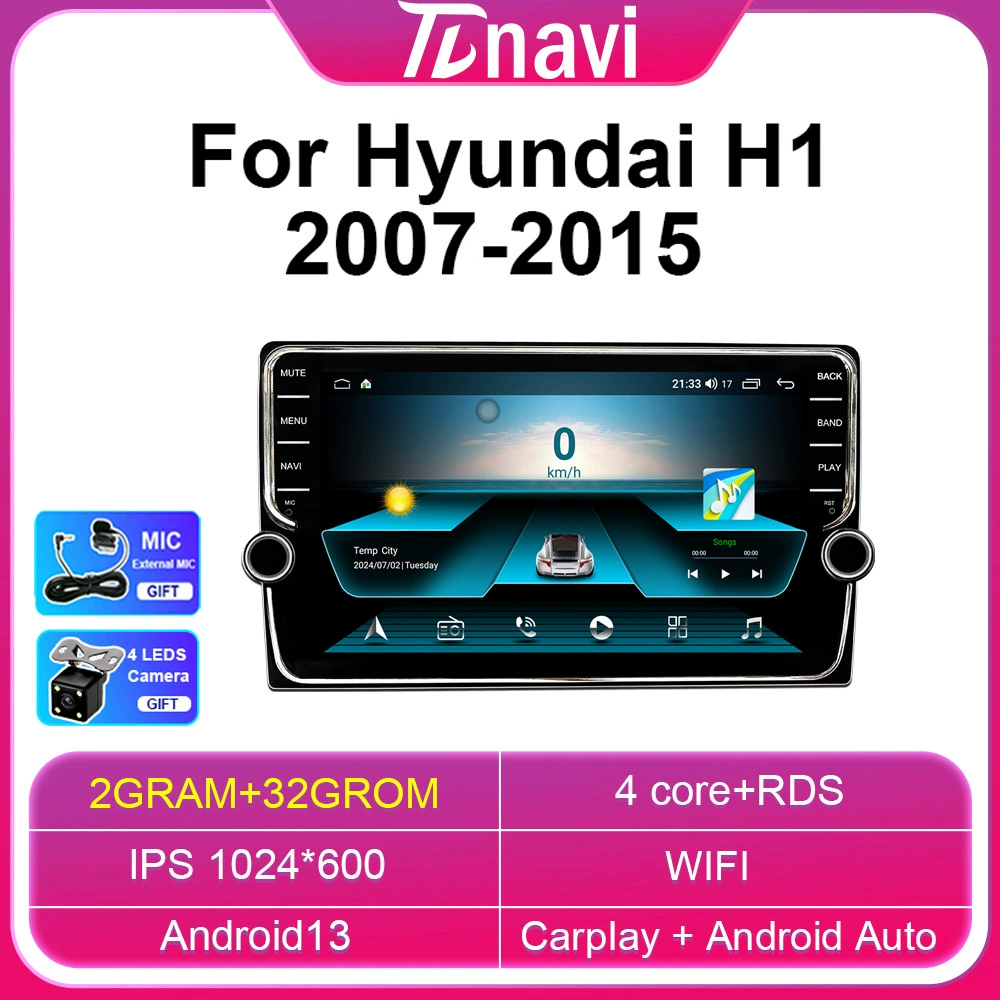 Кросс‑бордеры предназначены для Hyundai H1 2007-2015 Android большой экран ручная машина CarPlay навигатор