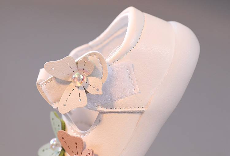 Baby Single 0-1-2 Jahre altes Leder Prinzessin Mädchen koreanische weiche Sohle Kinder Frühling und Herbst Blumenschuhe_voghion.com