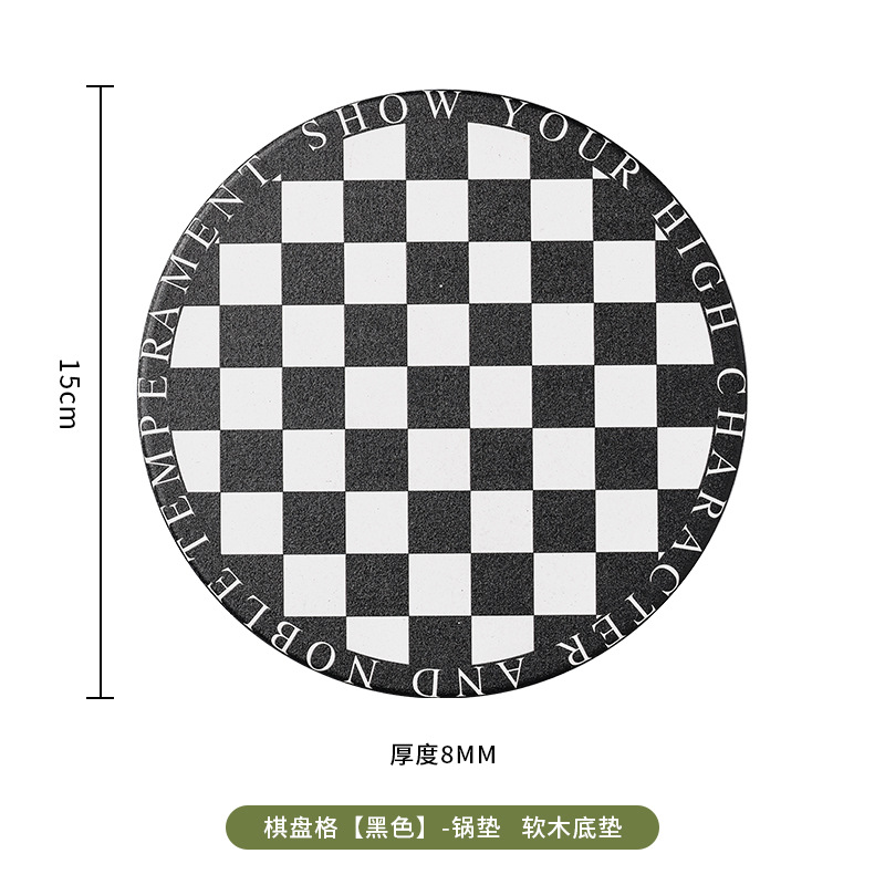 Luz de lujo creativo posavasos de cerámica estera de aislamiento estera impermeable mantel absorbente traje de montaña antideslizante estera de corcho