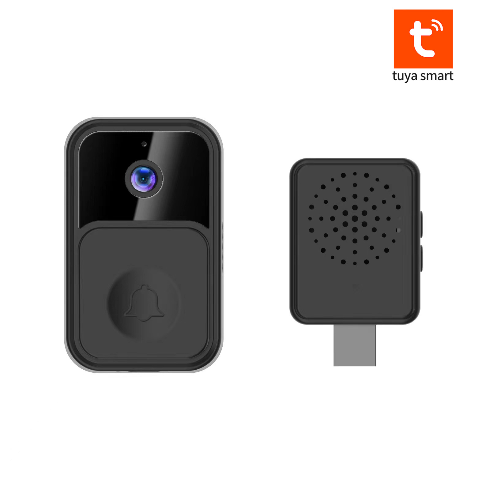 Timbre de video TUYA de bajo consumo WIFI Timbre inalámbrico HD Seguridad inteligente para el hogar Intercomunicador graffiti transfronterizo