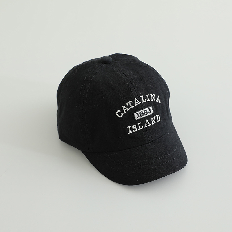 2-5 Sombreros infantiles primavera y otoño delgados estilo coreano de moda para bebés varones sombreros de boca de pato de marea niñas sombreros de sombreros de béisbol