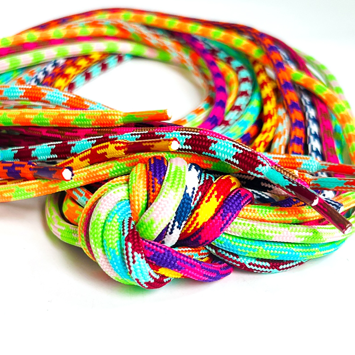 96 colores 5mm color entre 1000 pájaros poliéster trenzado redondo chaqueta cuerda de dibujo de tela de araña accesorios de ropa cuerda central