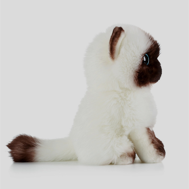 Abrazo bebé lindo gato muñeca Linda simulación Siamés Gato de peluche de juguete decoración femenina al por mayor