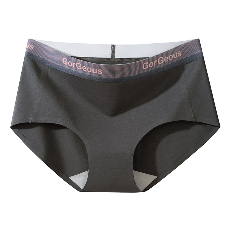 Ropa interior femenina modal desnuda para mujer 7A entrepierna de algodón antibacteriano para niña sin costuras pantalones cortos triangulares transpirables de cintura media al por mayor image 6