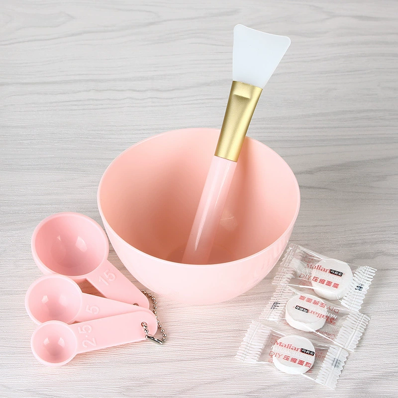 Мариан DIY домашняя маска чаша костюм 4 предмета набор Силиконовая Маска кисть компрессионная маска метр инструменты красоты