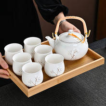 提梁壶陶瓷套装家用过滤网大茶壶茶杯越南茶具跨境电商一件代发