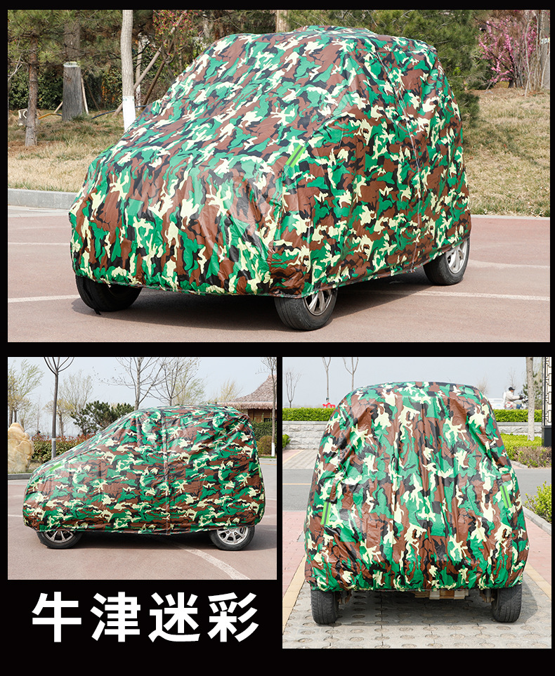 Cross-Border Amazon Electric Tricycle Dustproof Cover, Four-Wheel Vehicle Cover, Rainproof, Sunproof, and Shade-Providing Car Cover with Temu Labeling