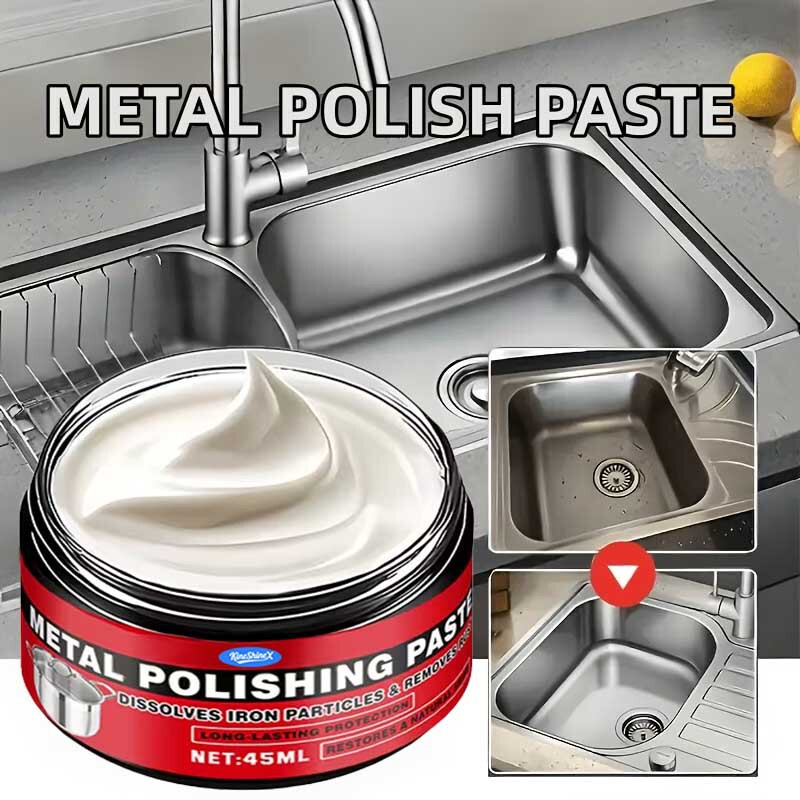 Kineshinex Metal Polishing Dishwashing Cleaning Paste Effectively Removes Stains and Grease from Dishes and Cookware