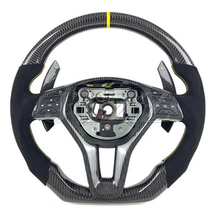 Suitable for Mercedes-Benz GLA-class CLS-class CLA45W204W176W218W219 steering wheel carbon fiber modification