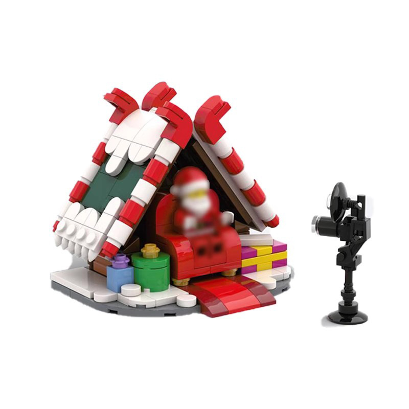 Compatible with Lego creative Christmas winter building blocks suit MOC-131140 Santa Claus studio domestic parts