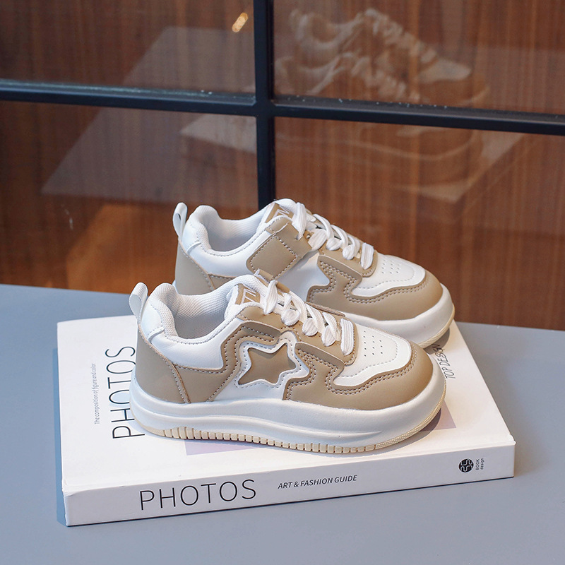 Zapatillas deportivas para niños, otoño 2024, zapatillas deportivas de marca a la moda para niñas, antideslizantes, para niños mayores, estudiantes, zapatillas de estilo coreano a la moda para niños