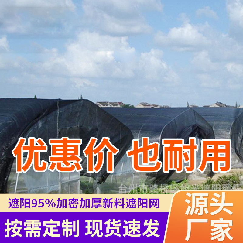 遮阳网厂家批发 3针黑色遮阳网 庭院阳台防晒网 扁丝网现货供应