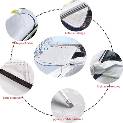 Car snow shield front windshield snow-proof antifreeze cover