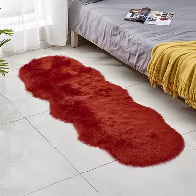 Avtomobil döşəmə paspasları | Carpet Bay Window Mat - red-60x-90cm-two-round