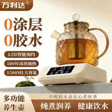 2026新款礼品全玻璃养生壶多功能办公室小型恒温电热水壶纯玻璃