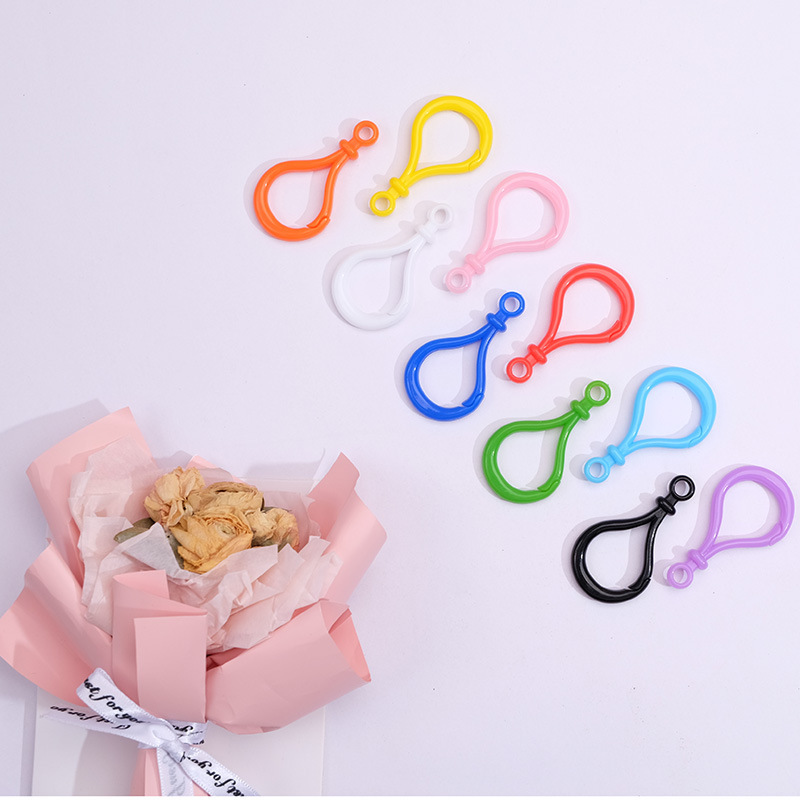 Environmentally Friendly 5cm Thick High-Quality Plastic Light Bulb Buckle, Rubber Buckle, Plush Pendant, Hanging Buckle, Colorful Bean Doll Buckle Manufacturer