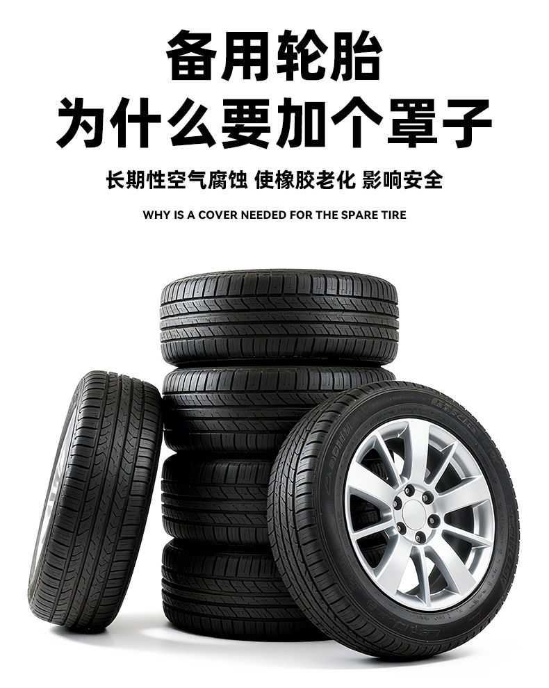 Winter Bestseller 190T Polyester Taffeta Tire Cover Car Spare Tire Cover Snow Tire Storage Bag Tire Protective Cover