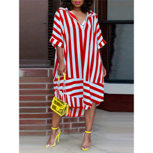 J 71431 Stripe Print Dress ����ӡ������ȹ�羳����ͨ����